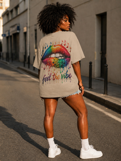 Feel The Vibe Oversized T-Shirt FWR Streetwear Design