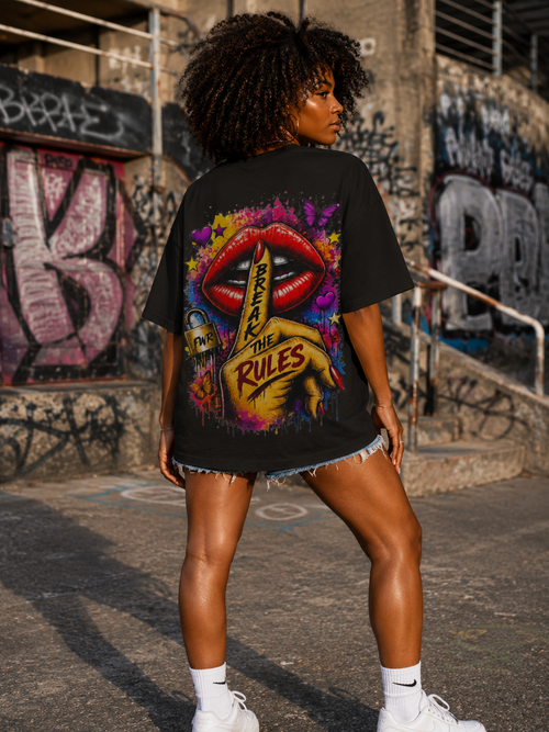 Break The Rules Oversized T-Shirt FWR Streetwear Design