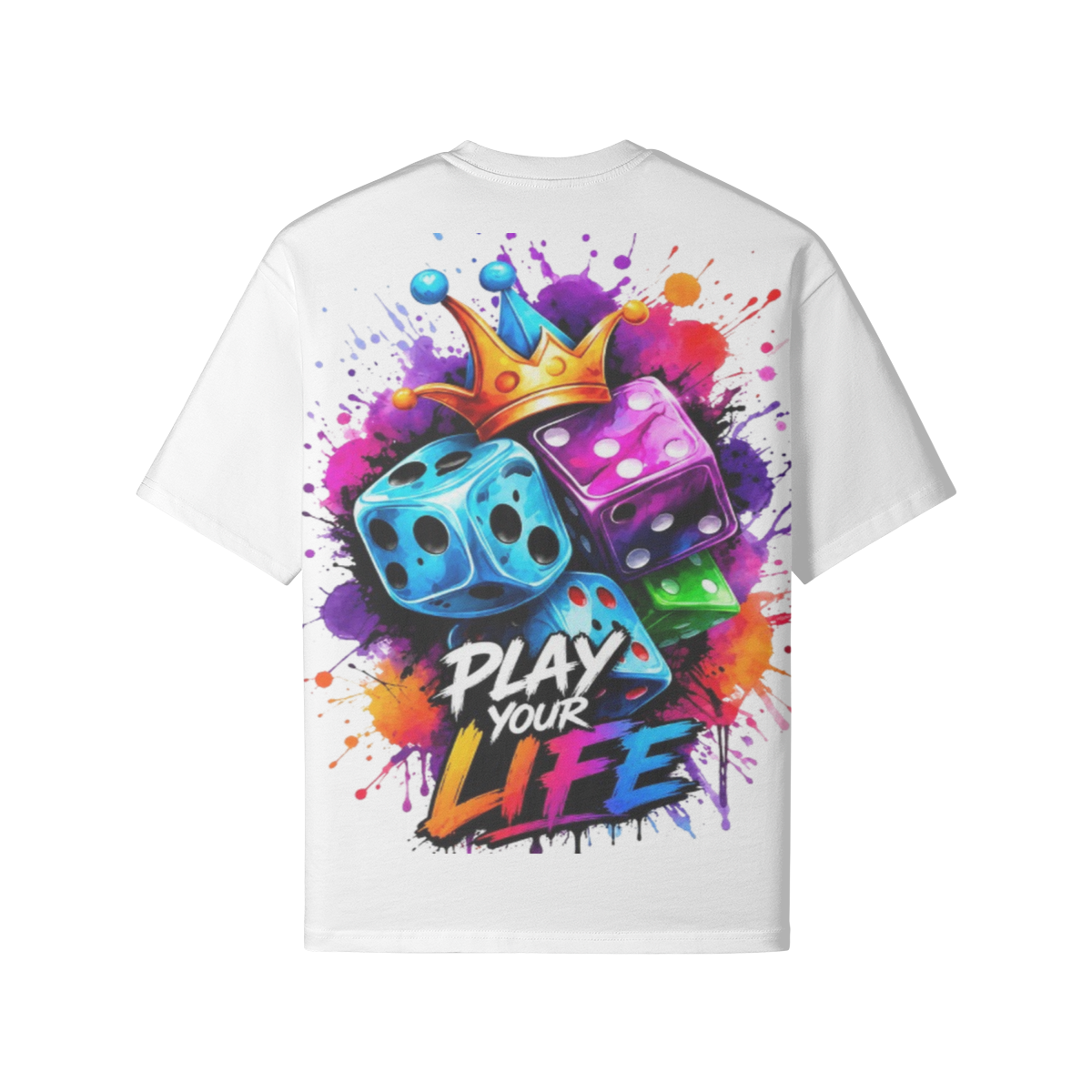 Play Your Life Oversized T-Shirt Size Guide FWR