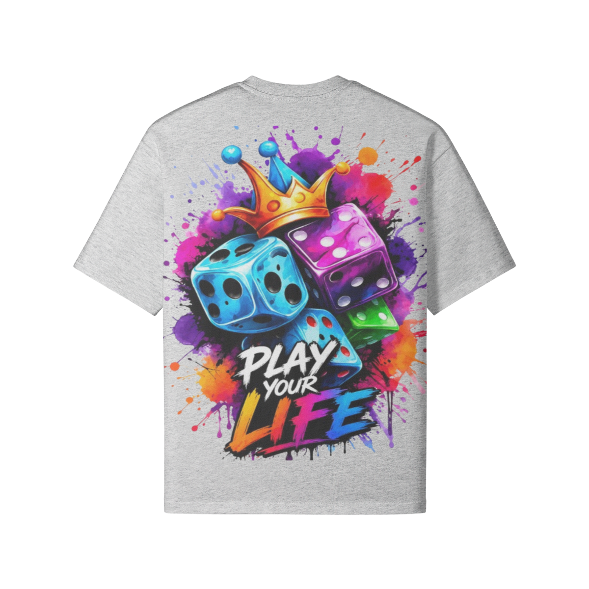Play Your Life Oversized T-Shirt Back Design FWR Streetwear