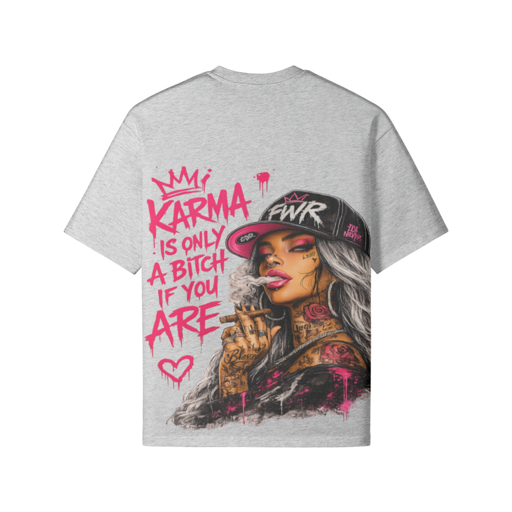 Karma t-shirt oversize streetwear FWR design graphique vue arrière