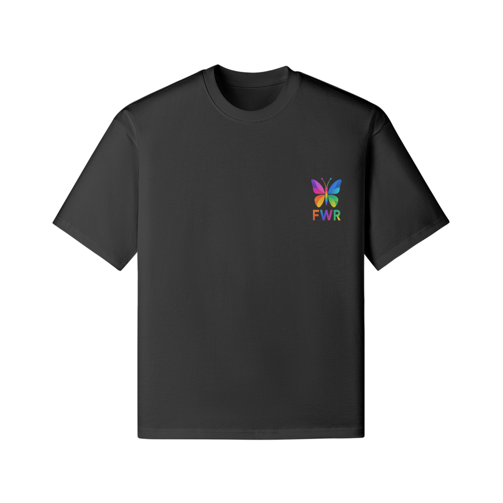 Je ne suis pas faite pour plaire t-shirt oversize femme FWR vue avant